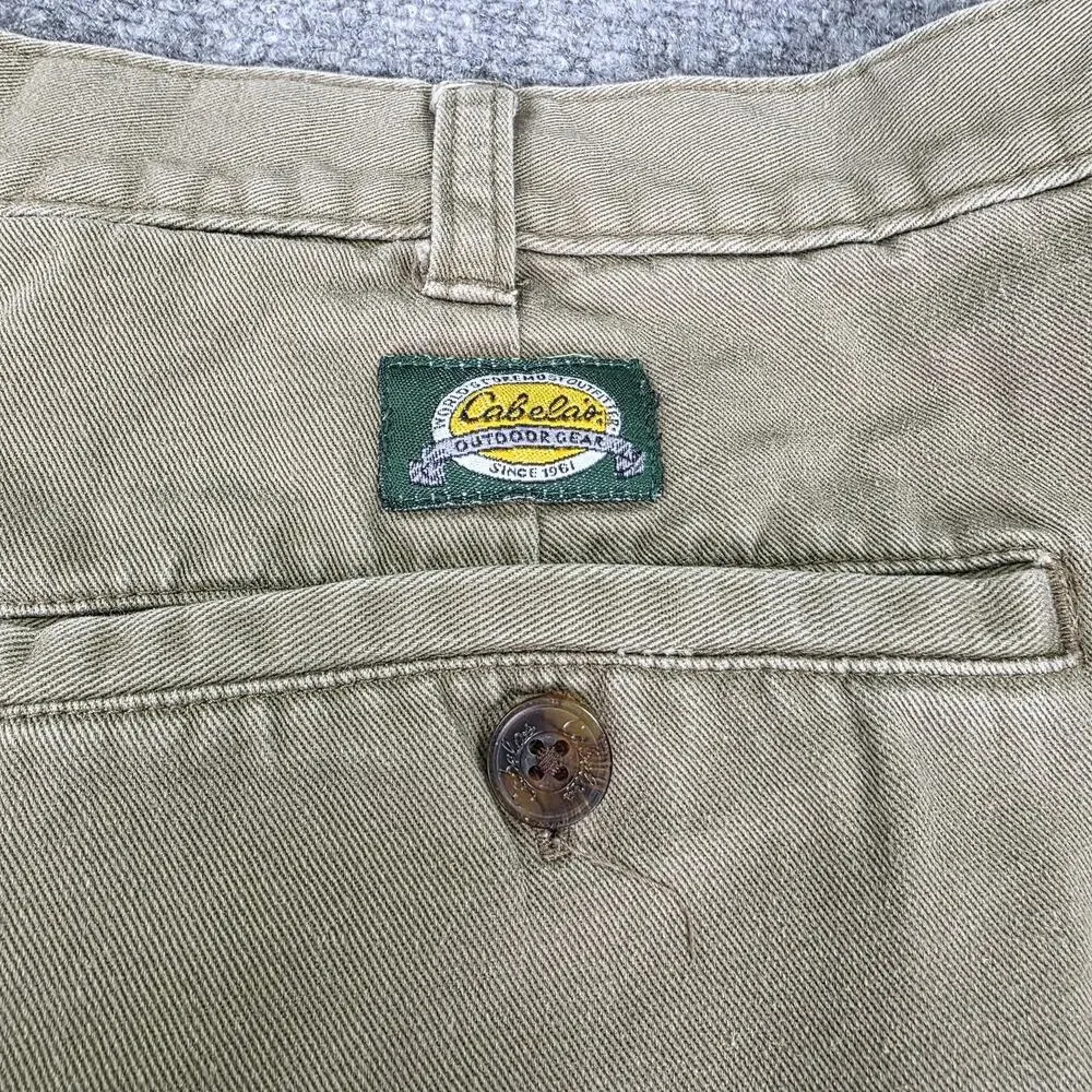 Cabelas Pants Mens 40 Beige Cargo Relaxed Fit Outdoor Casual Utility Workwear